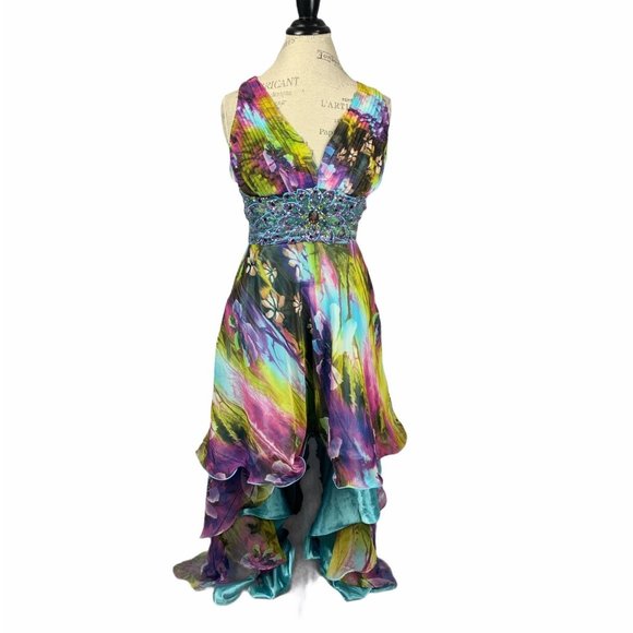 Camille La Vie Long Sequin Dress drapes - Picture 1 of 8